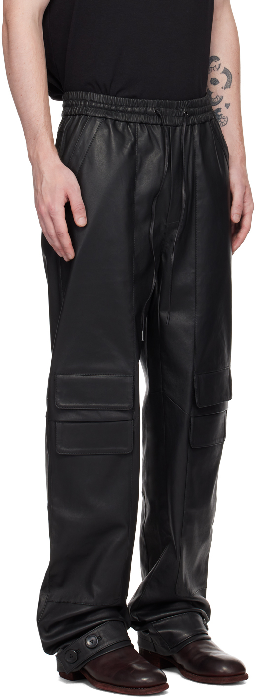 FREI-MUT Black Limbo Leather Pants
