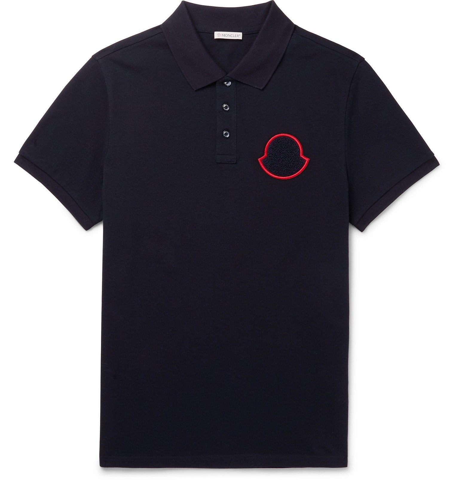 moncler black polo shirt