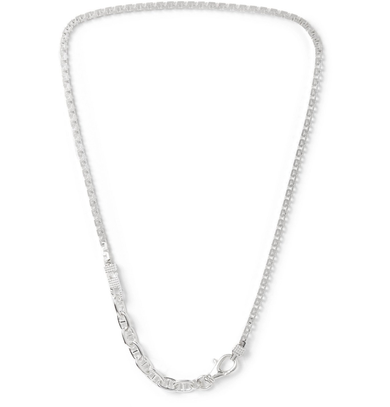 S-Boxer Silver-Plated Choker Necklace 