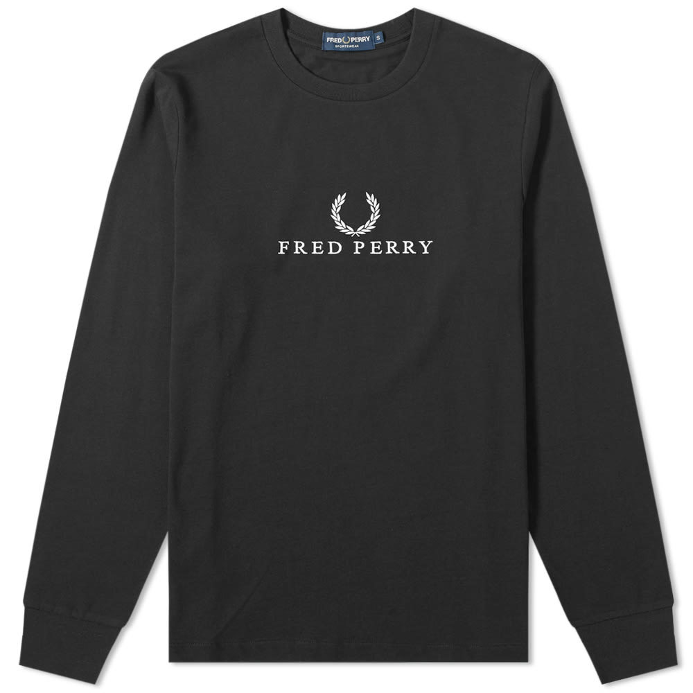 Fred Perry Long Sleeve Embroidered Tee Fred Perry