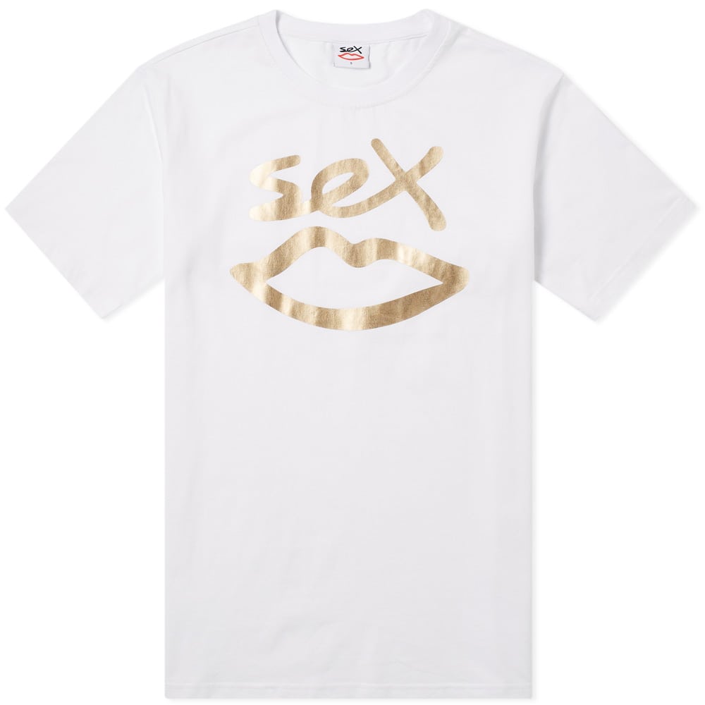 Sex Skateboards Logo Gold Foil Tee Sex Skateboards