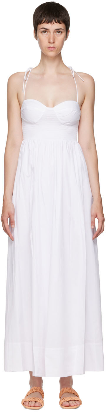 Staud White Landry Maxi Dress Staud