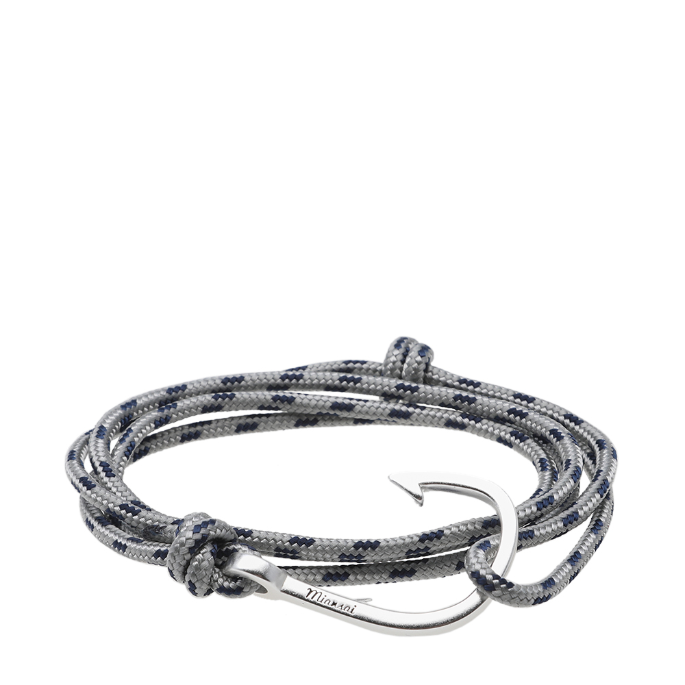 Miansai Silver Hook Rope Bracelet Miansai