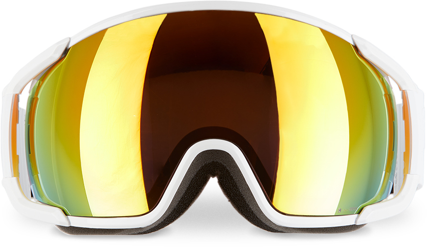poc white goggles