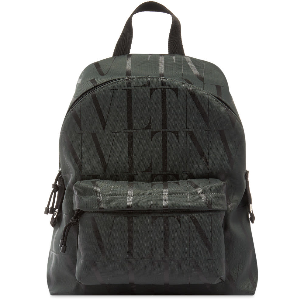 Valentino All Over Print Canvas Backpack Valentino