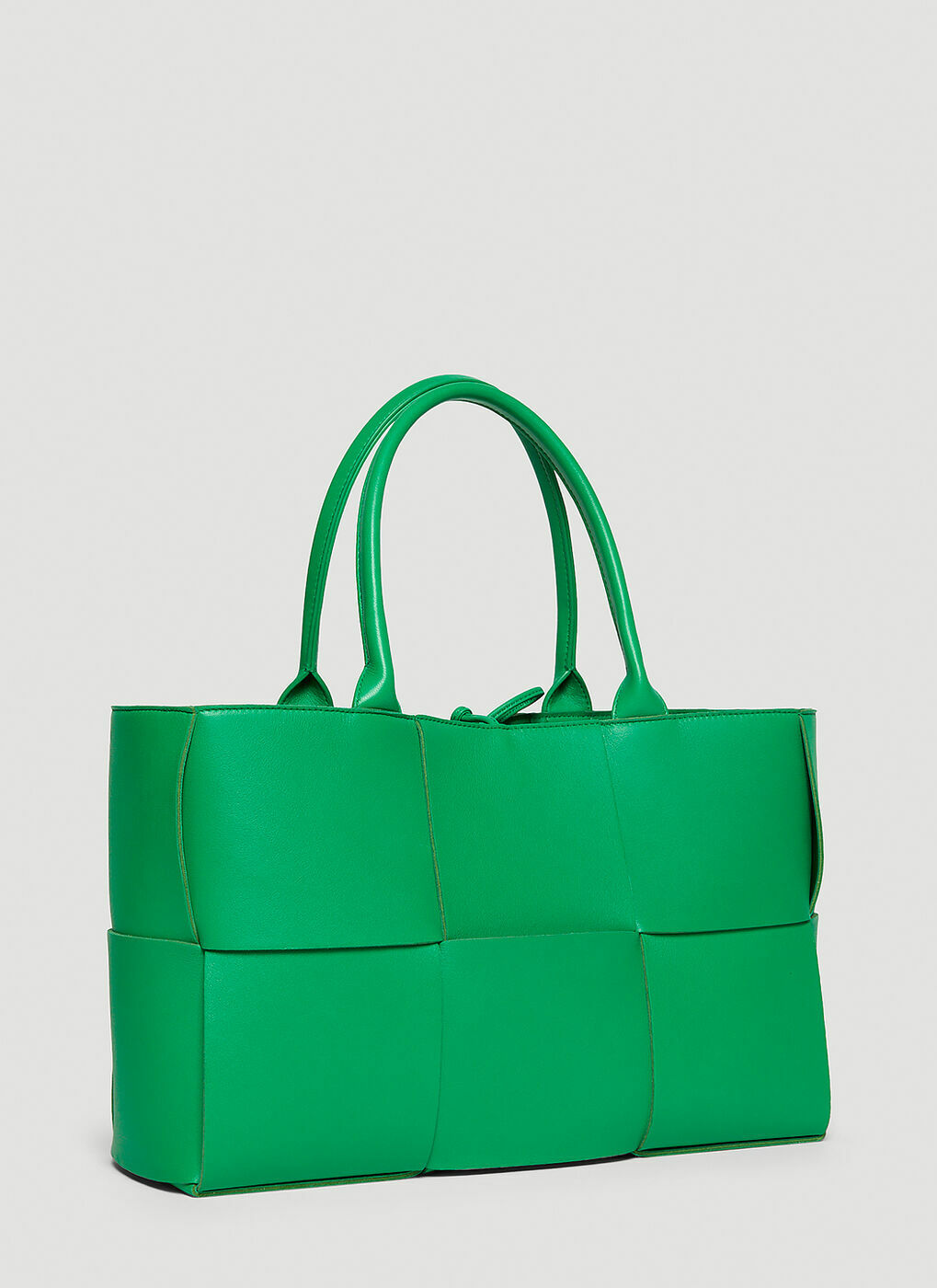 Intreccio Nappa Tote Bag in Green Bottega Veneta