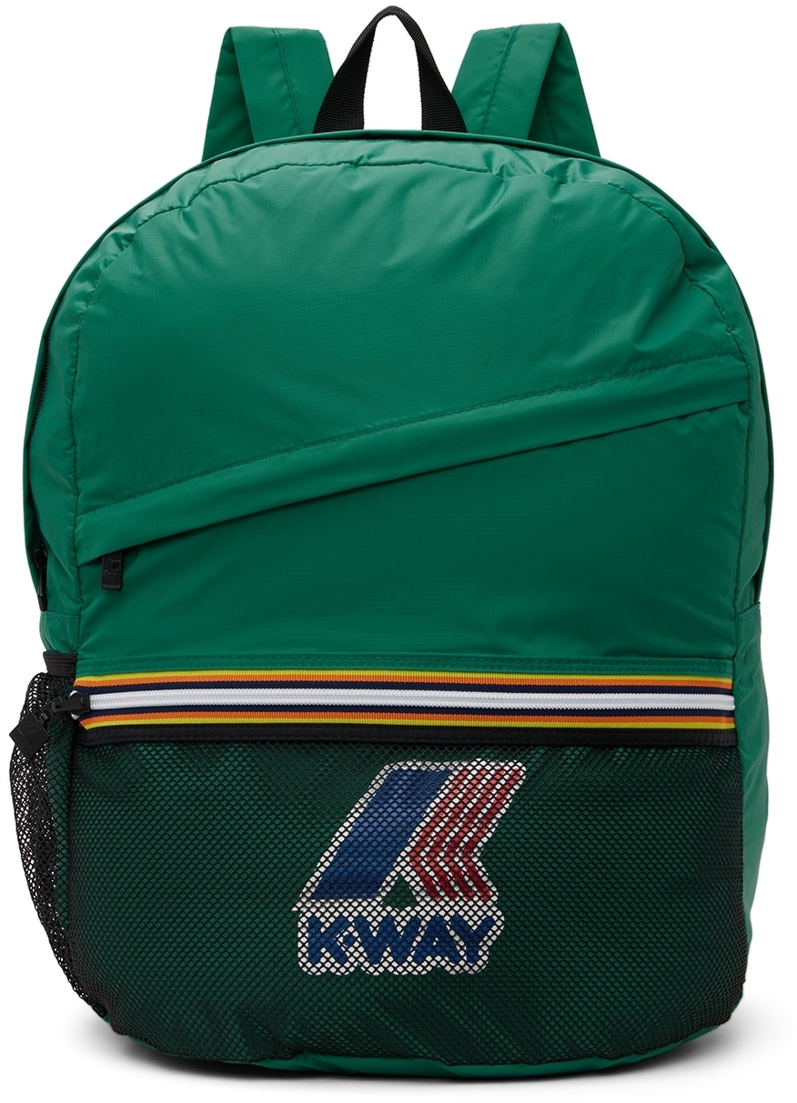 KWay Kids Green Packable Backpack Kway