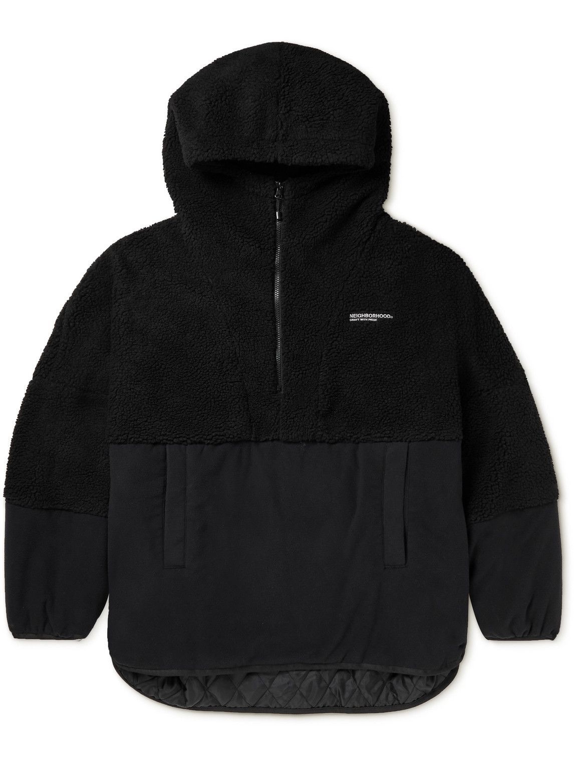embroidered fleece halfzip