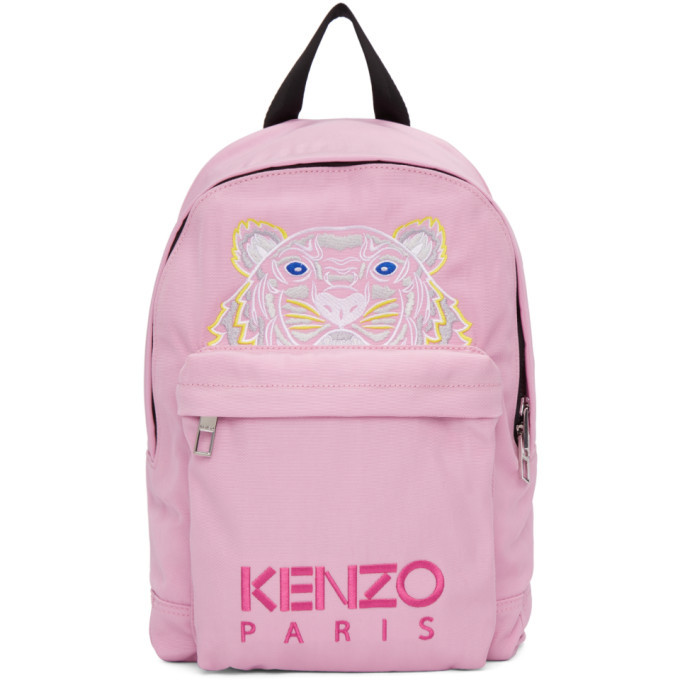 Kenzo Pink Small Tiger Backpack Kenzo
