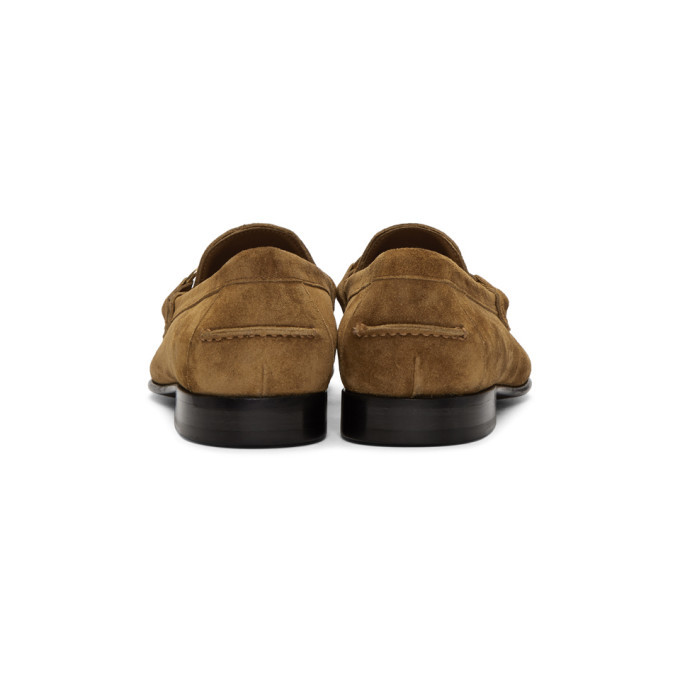 Burberry Brown Suede Solway Loafers Burberry