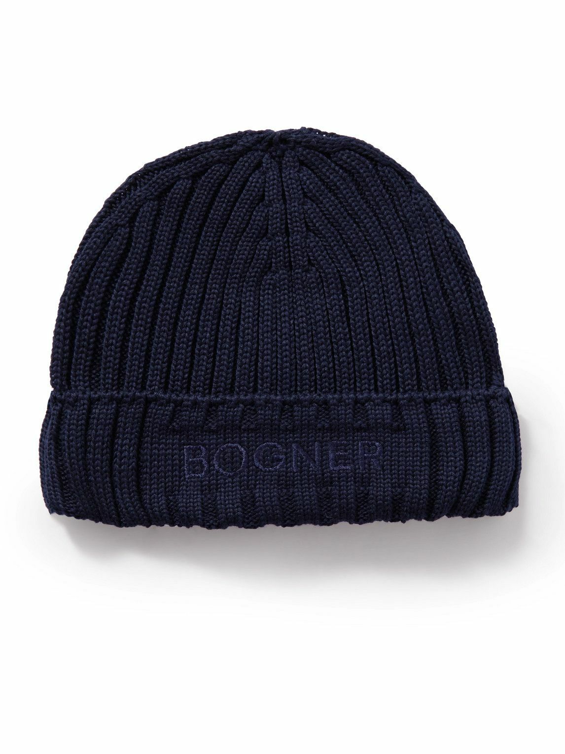 Bogner - Conrad Logo-Embroidered Ribbed Virgin Wool-Blend Beanie Bogner