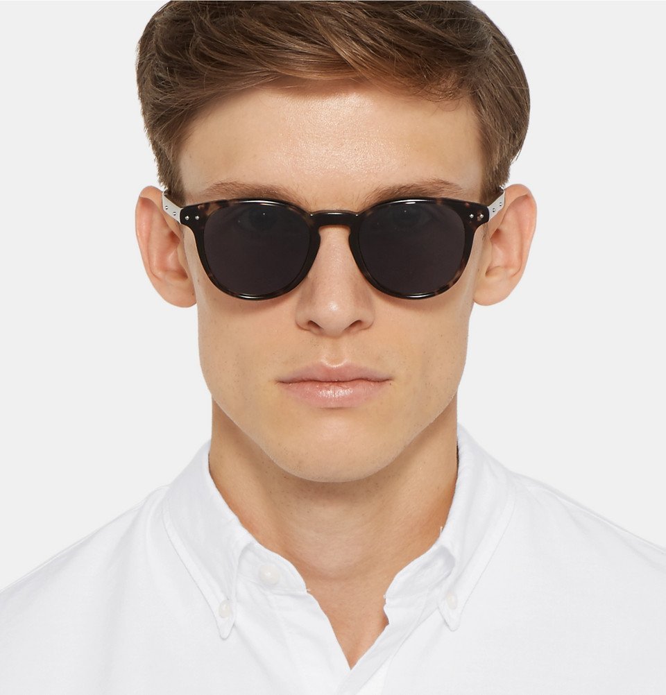 Bottega Veneta - Round-Frame Tortoiseshell Acetate Sunglasses - Men ...