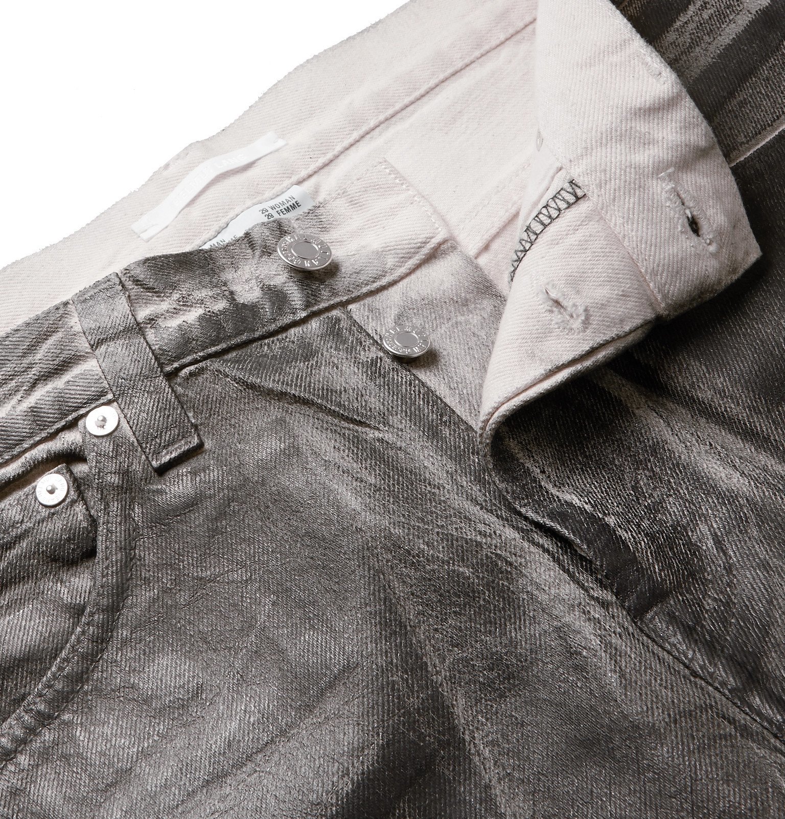 Masc Lo Utility Slim-Fit Coated-Denim 
