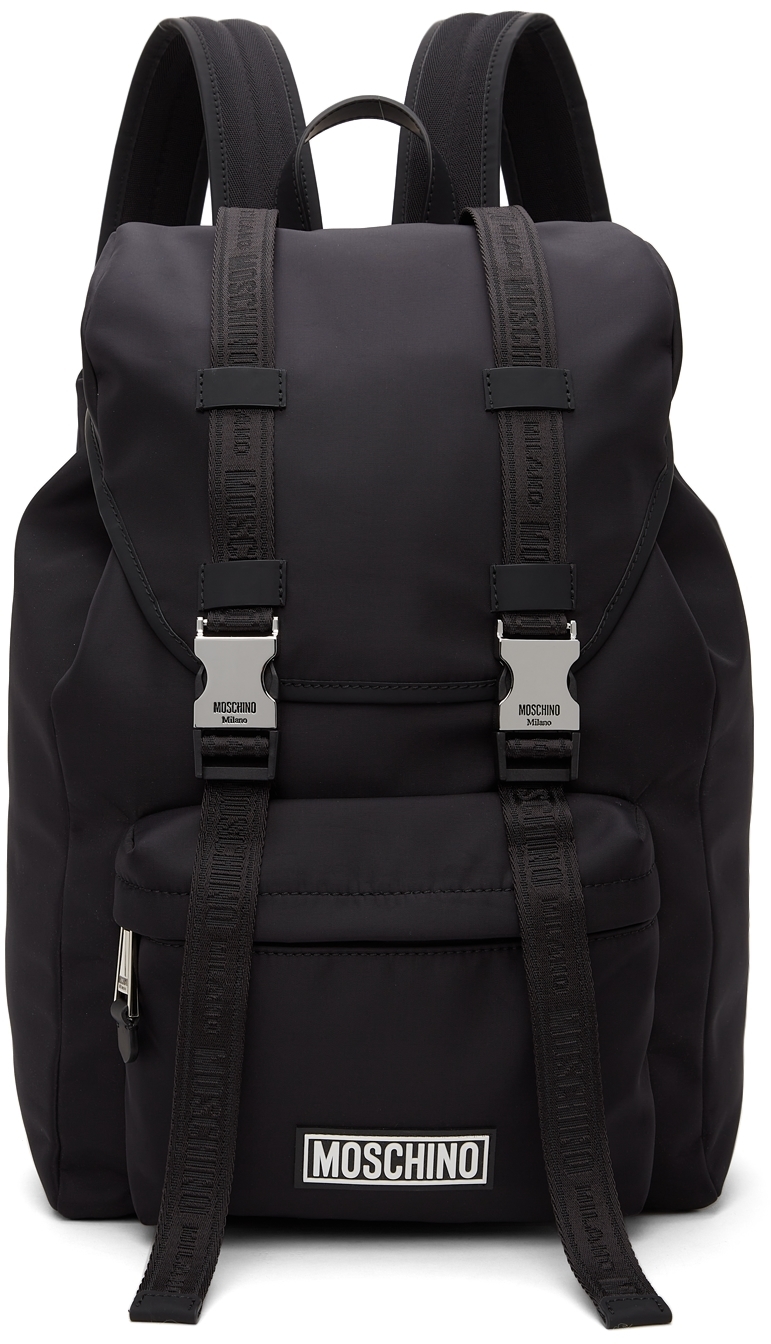 moschino black backpack
