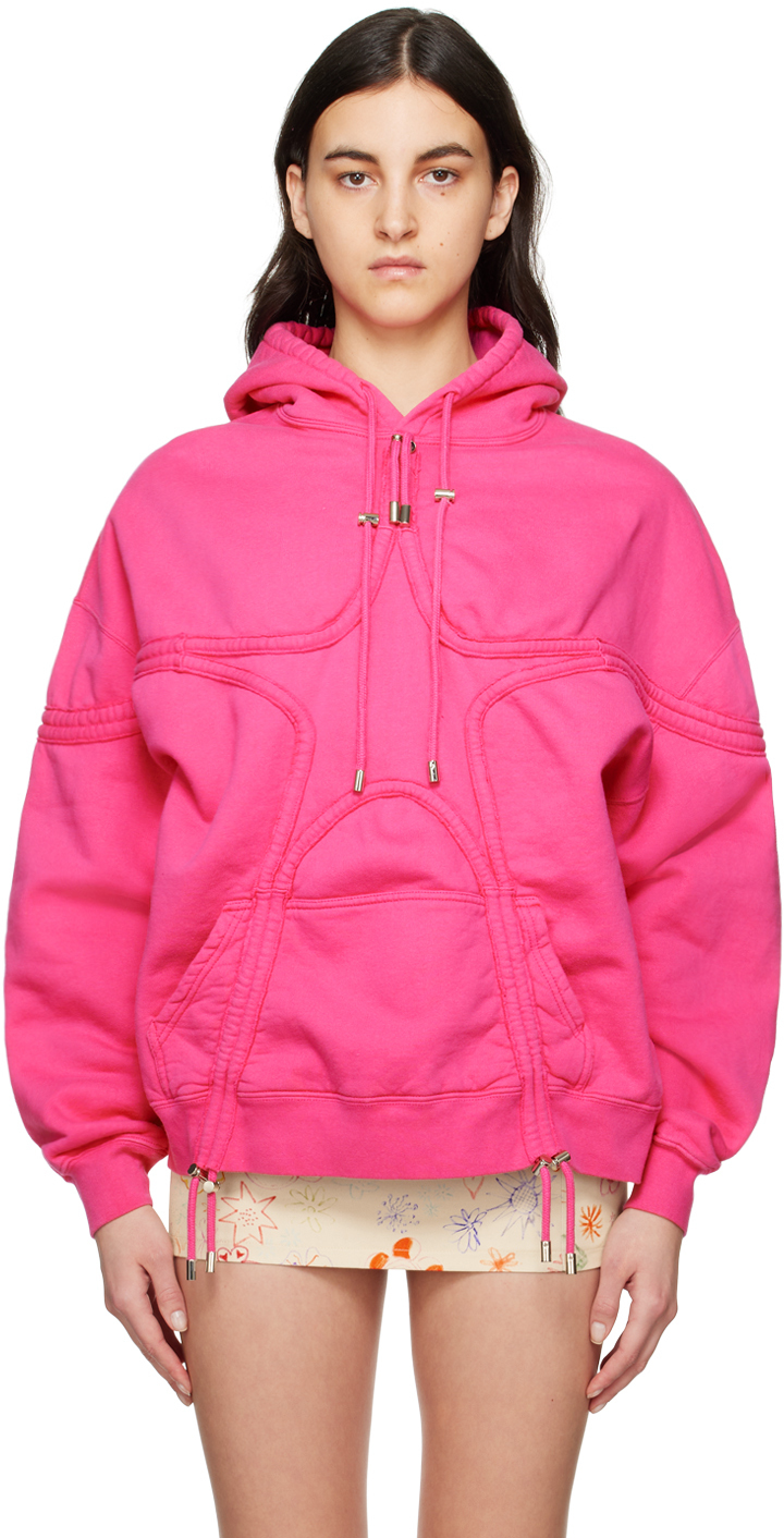 Collina Strada Pink Star Hoodie Collina Strada