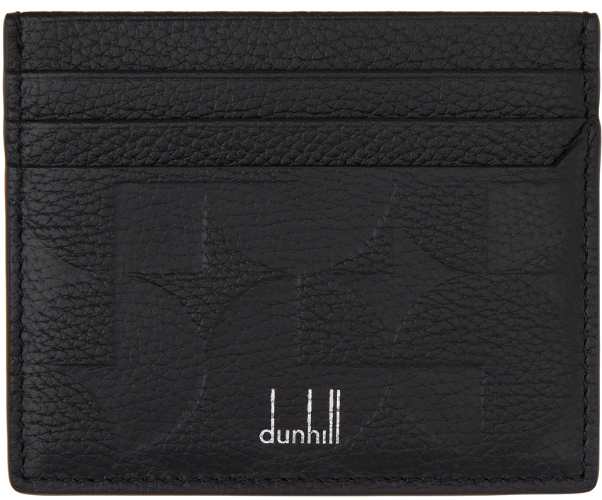 Dunhill Black Belgrave Optical Card Holder Dunhill