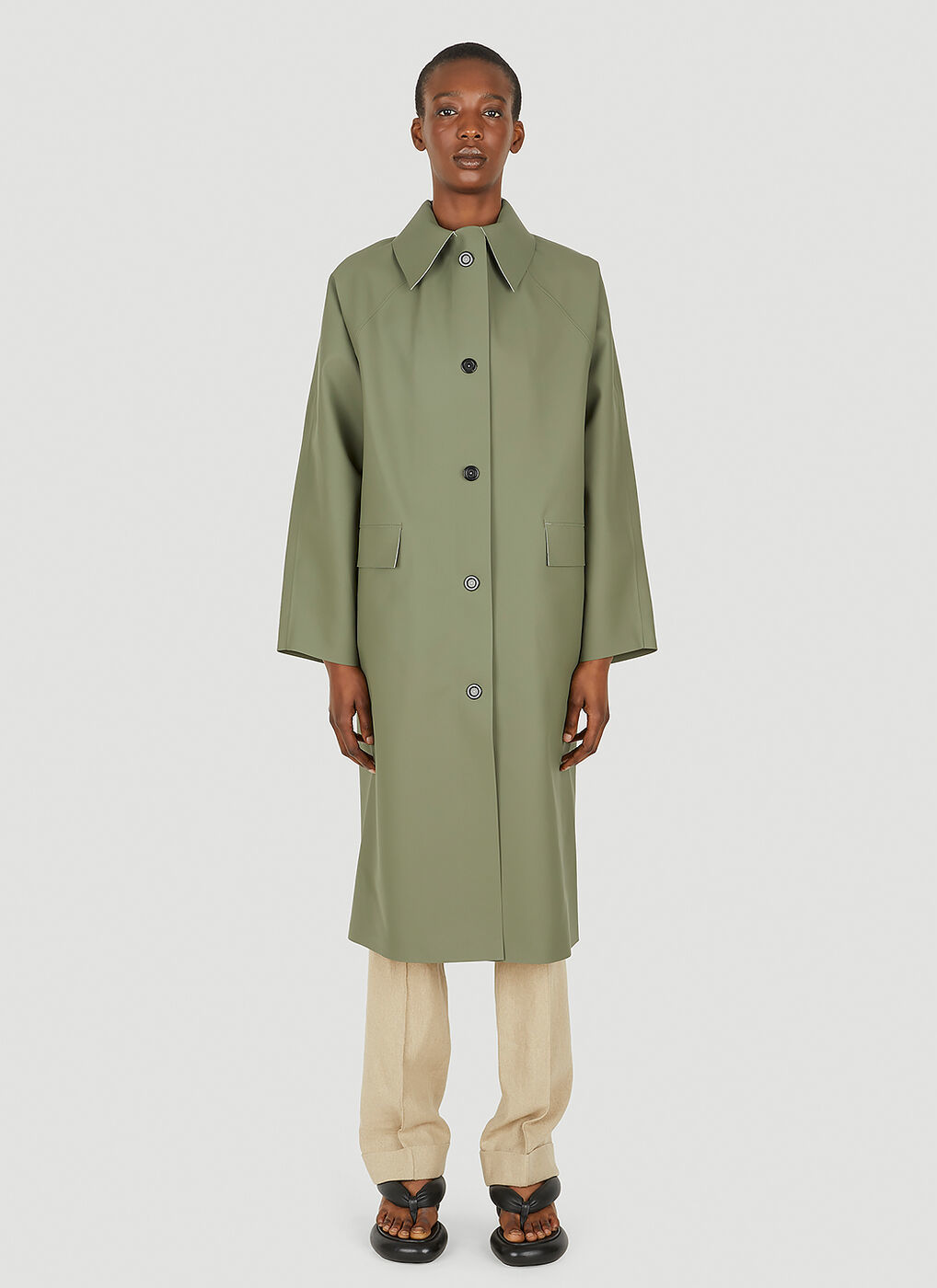 rubber trench coat