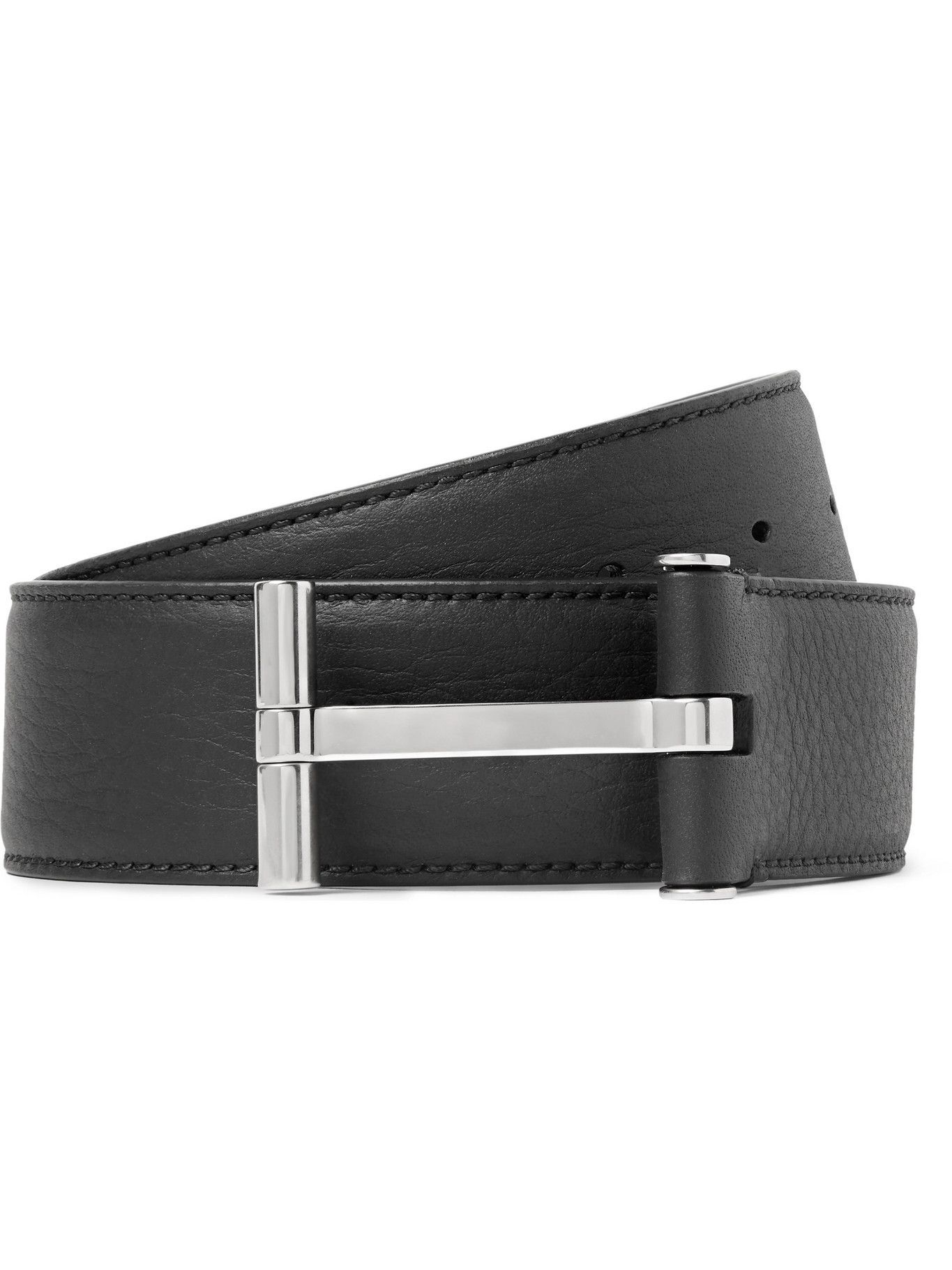 TOM FORD - 4cm Reversible Full-Grain Leather Belt - Black TOM FORD