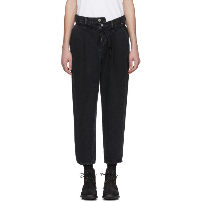 wide tapered jeans