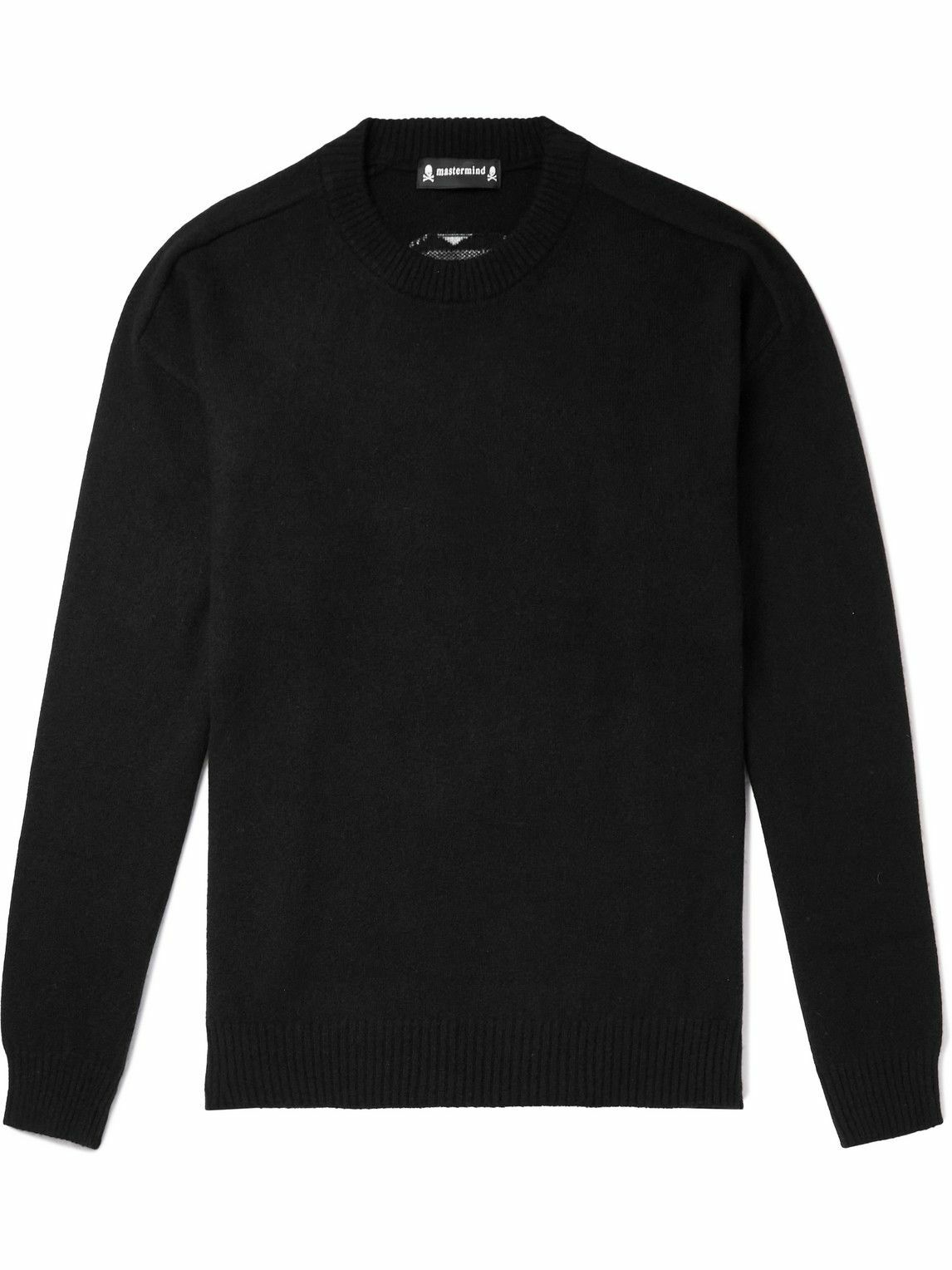 Mastermind World IntarsiaKnit Cashmere Sweater Black MASTERMIND WORLD