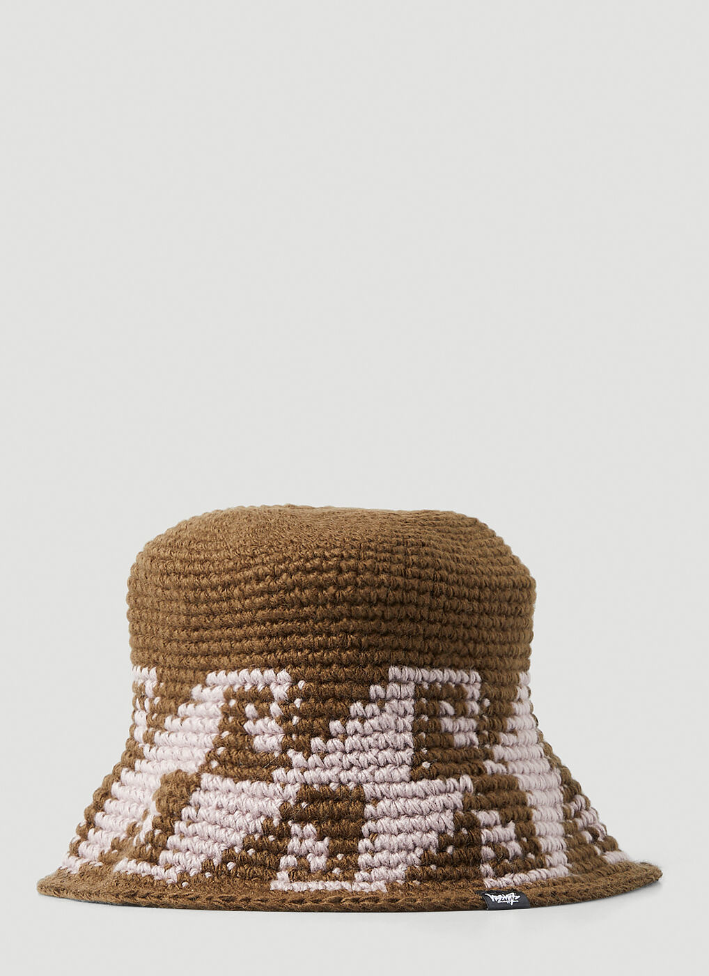 waves knit bucket hat