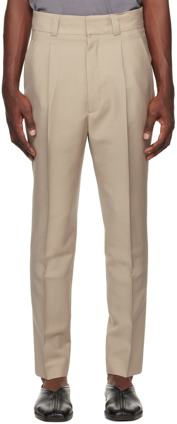 Demi Soft Suit Trousers Beige