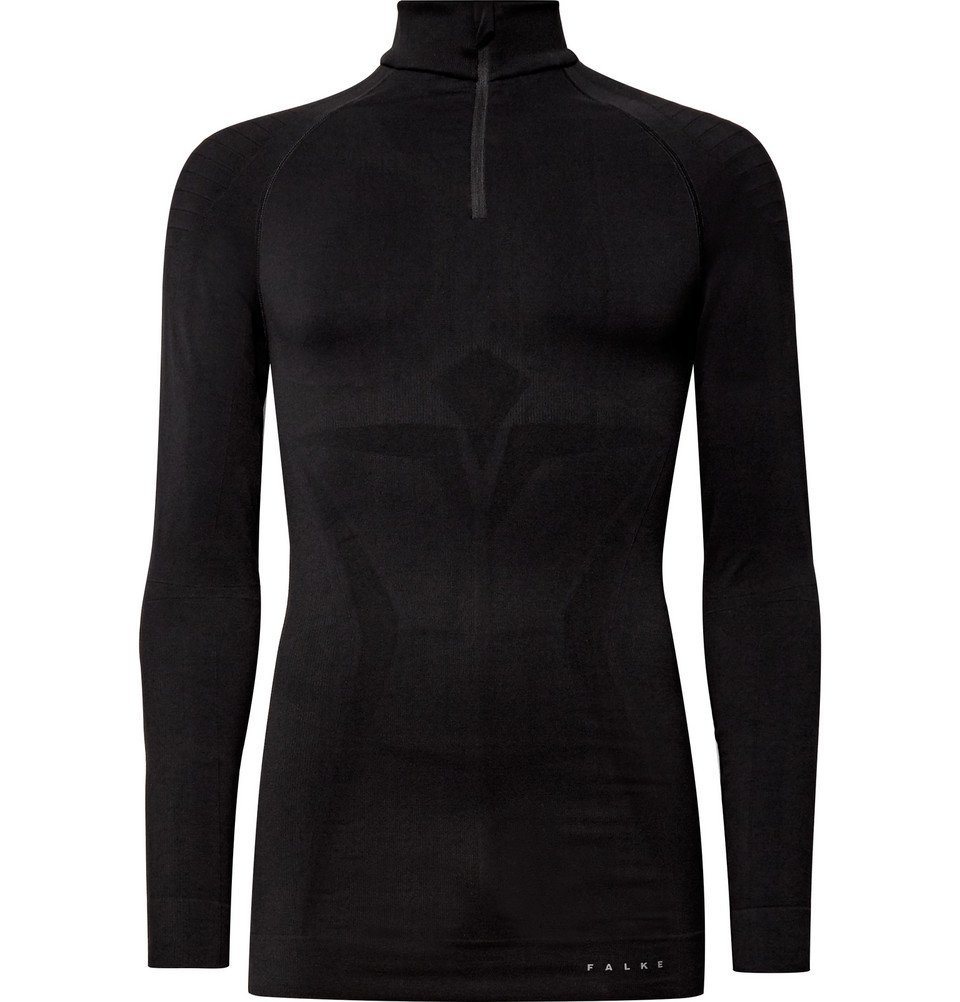 FALKE Ergonomic Sport System - Maximum Stretch-Knit Half-Zip Base Layer ...