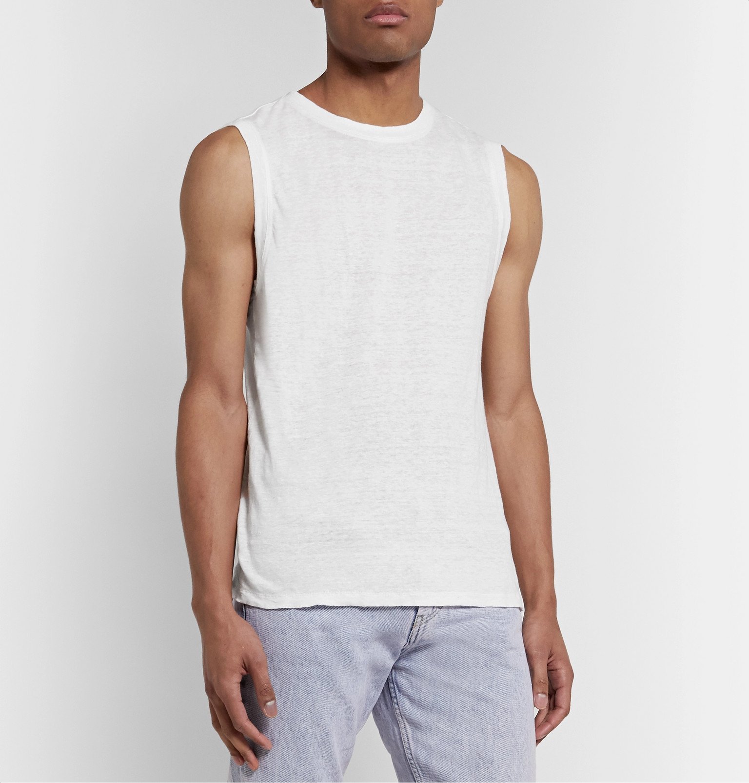 Isabel Marant - Cornell Linen Tank Top - White Isabel Marant