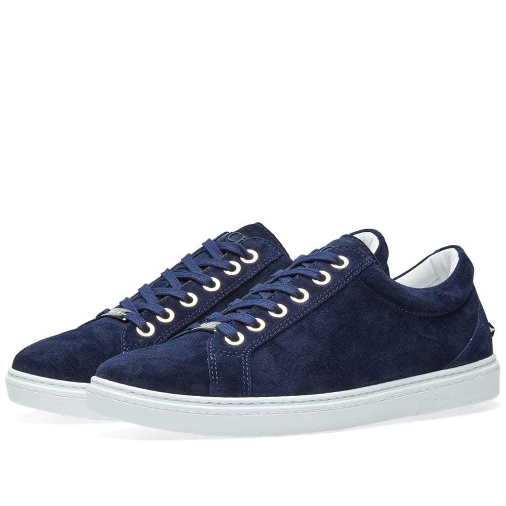 Jimmy Choo Cash Suede Sneaker Blue Jimmy Choo