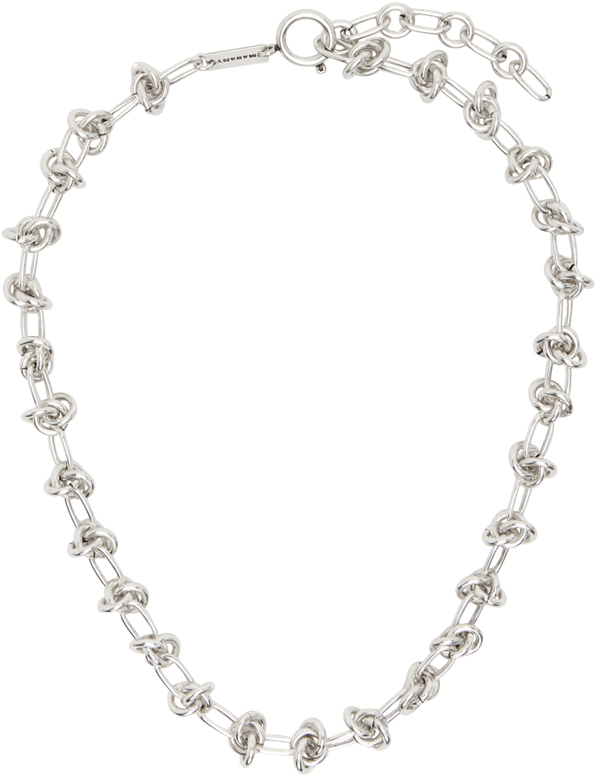 Isabel Marant Silver Rain Drop Man Necklace Isabel Marant