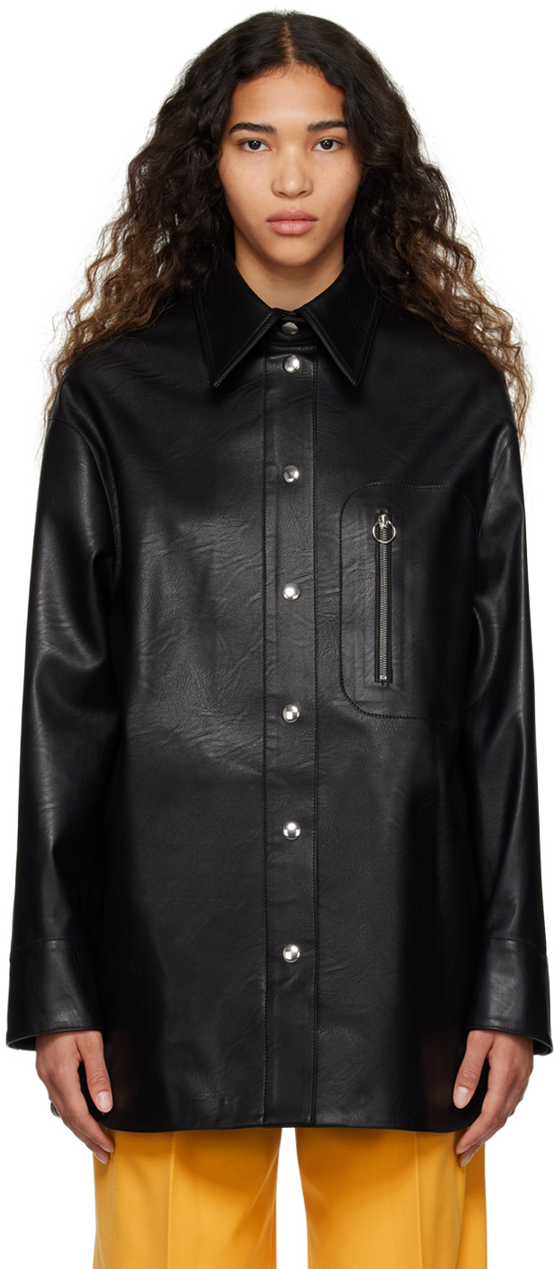 Photo: Stella McCartney Black Alter Mat Faux-Leather Jacket