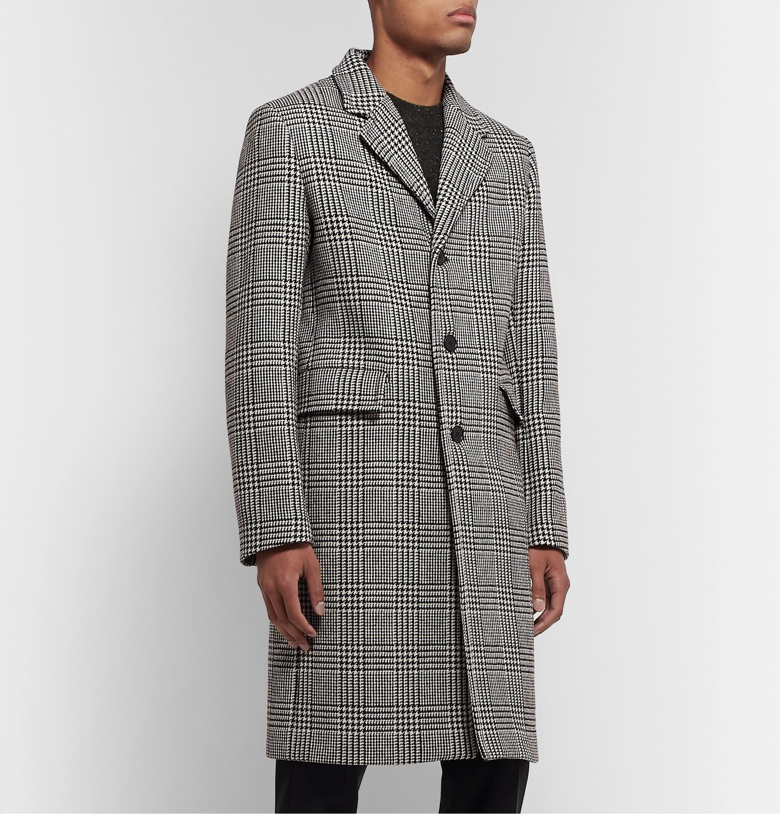 sandro checked coat