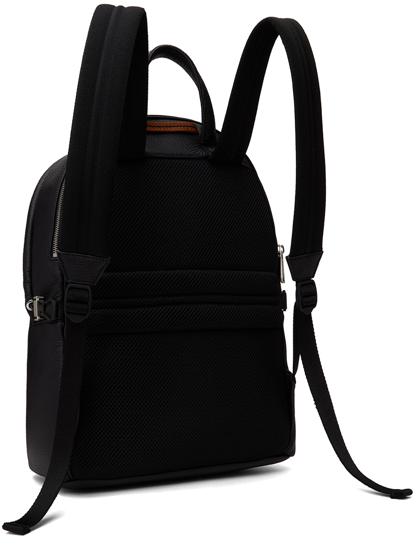 ZEGNA Black Hoodie Backpack Zegna