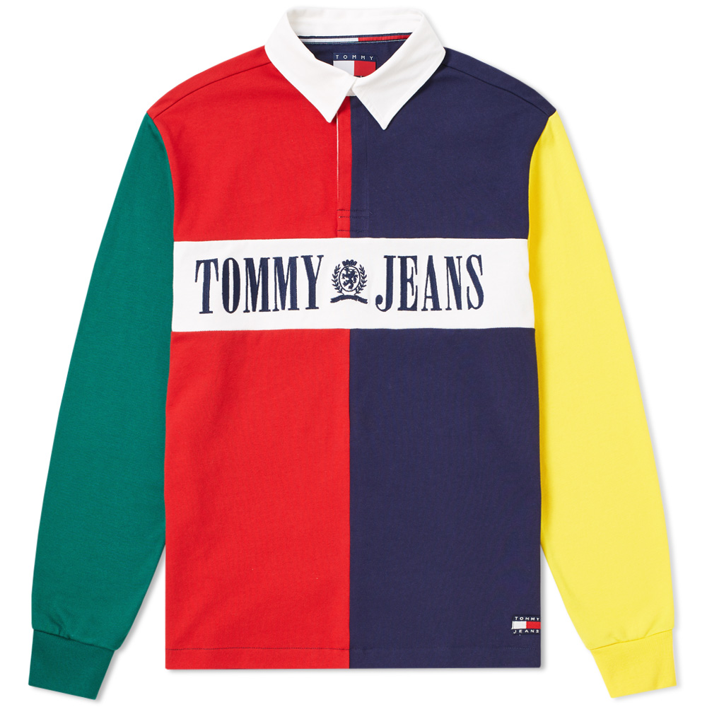 Tommy Jeans 90s Colour Block Rugby 