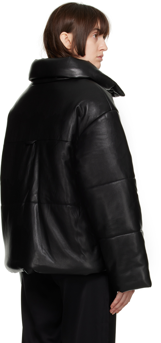 Nanushka Black Hide Vegan Leather Jacket Nanushka