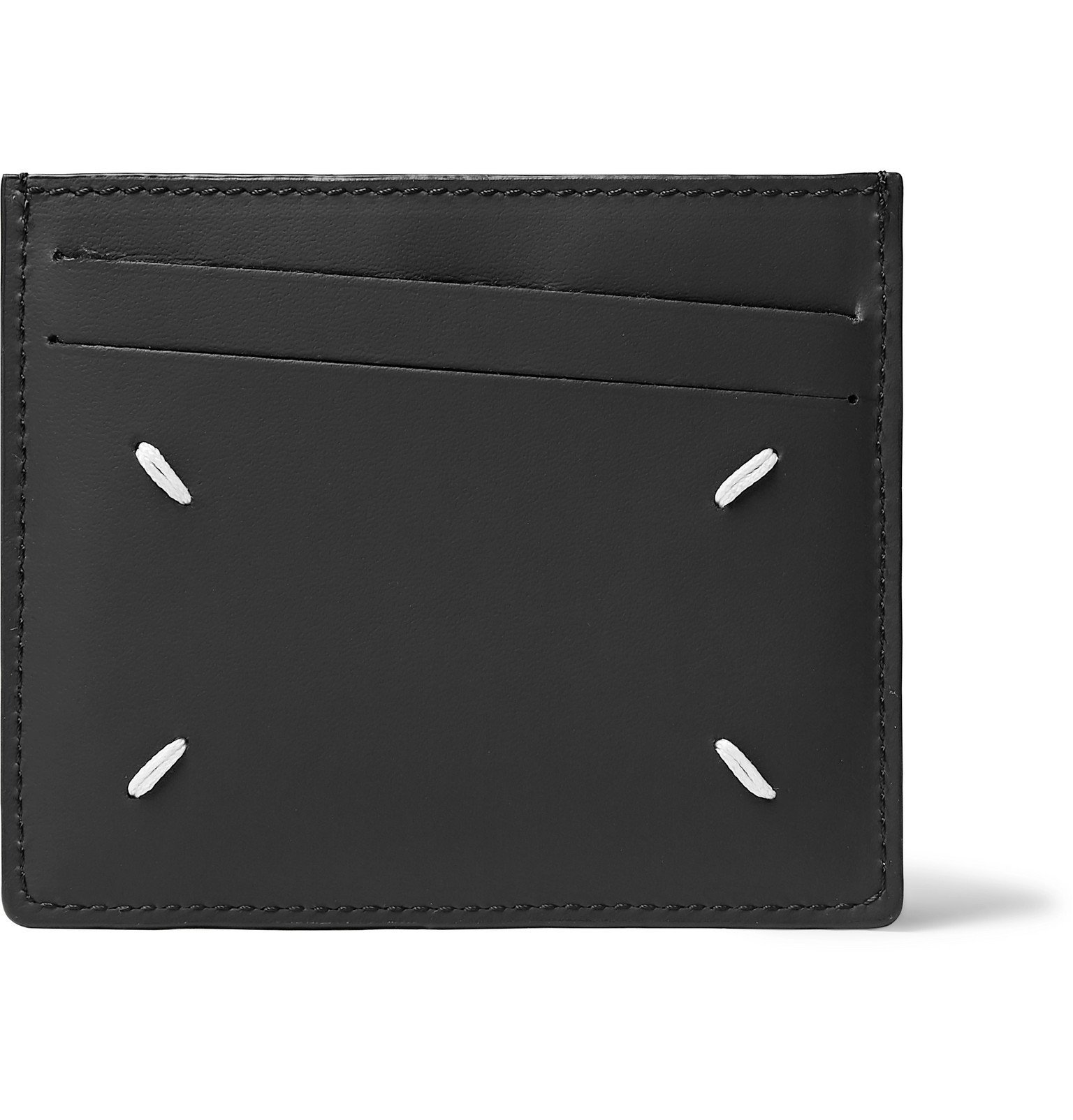 Maison Margiela - Colour-Block Leather Cardholder - Black Maison Margiela