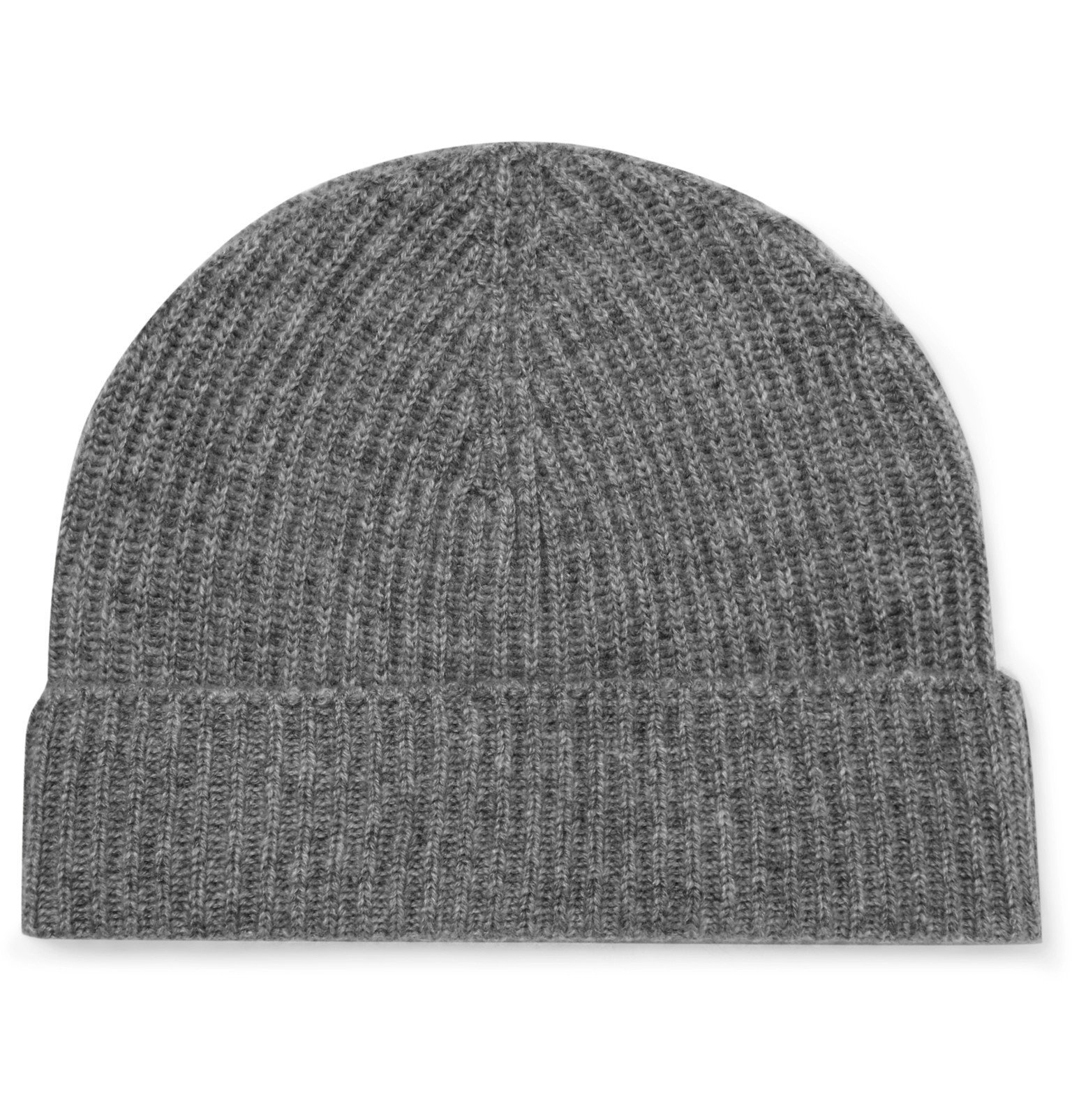 Lock & Co Hatters - Ribbed Cashmere Beanie - Gray Lock & Co Hatters