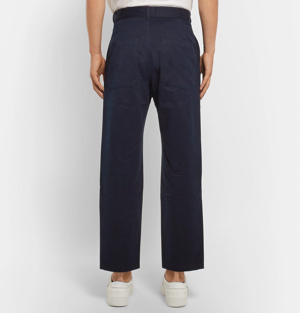 Studio Nicholson - Bill Tapered Peached-Cotton Twill Trousers