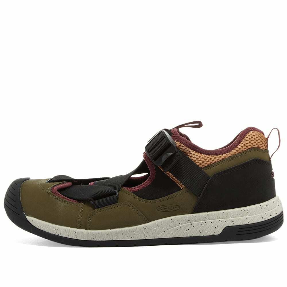 Keen Men's Zerraport Trail Sneakers in Dark Olive/Doe KEEN