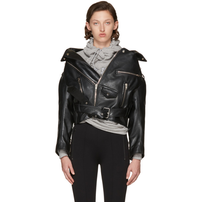 balenciaga classic leather jacket