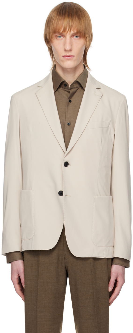 BOSS Beige Two-Button Blazer BOSS