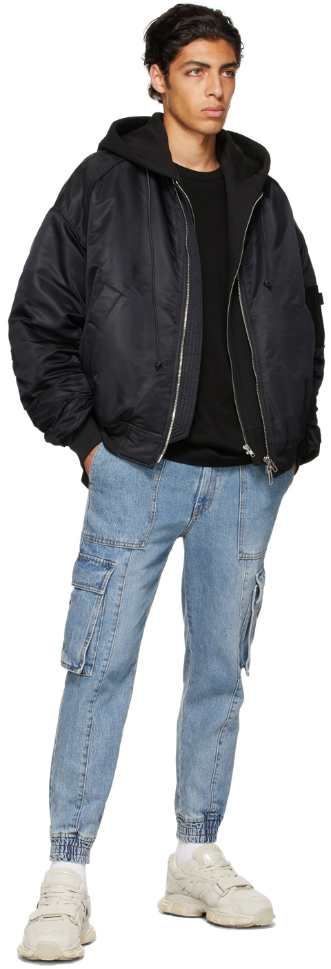 Juun.J Blue Denim Cargo Pants Juun.J
