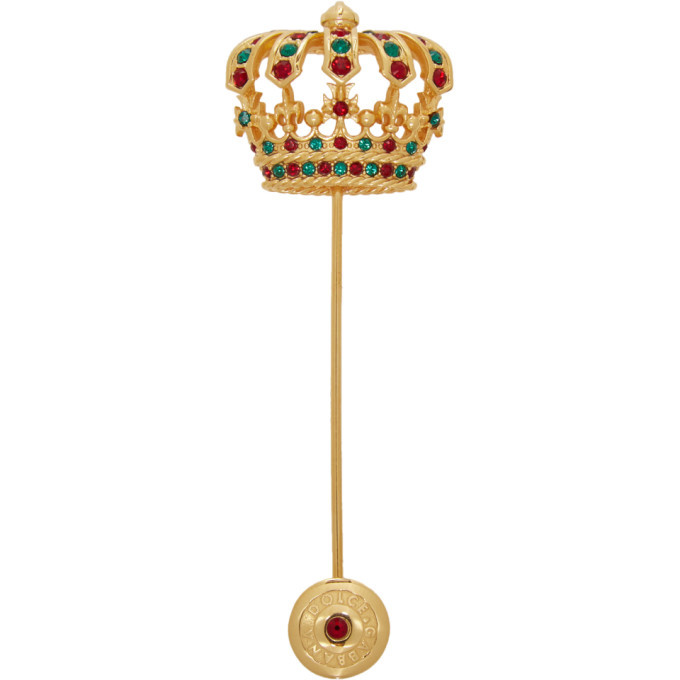 dolce and gabbana crown brooch