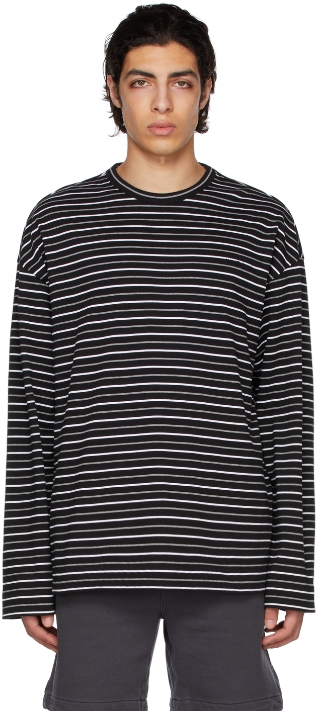 juun j striped shirt