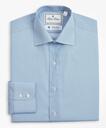 Brooks Brothers Men's Luxury Collection Madison Relaxed-Fit Dress Shirt, Franklin Spread Collar Dot | Light Blue