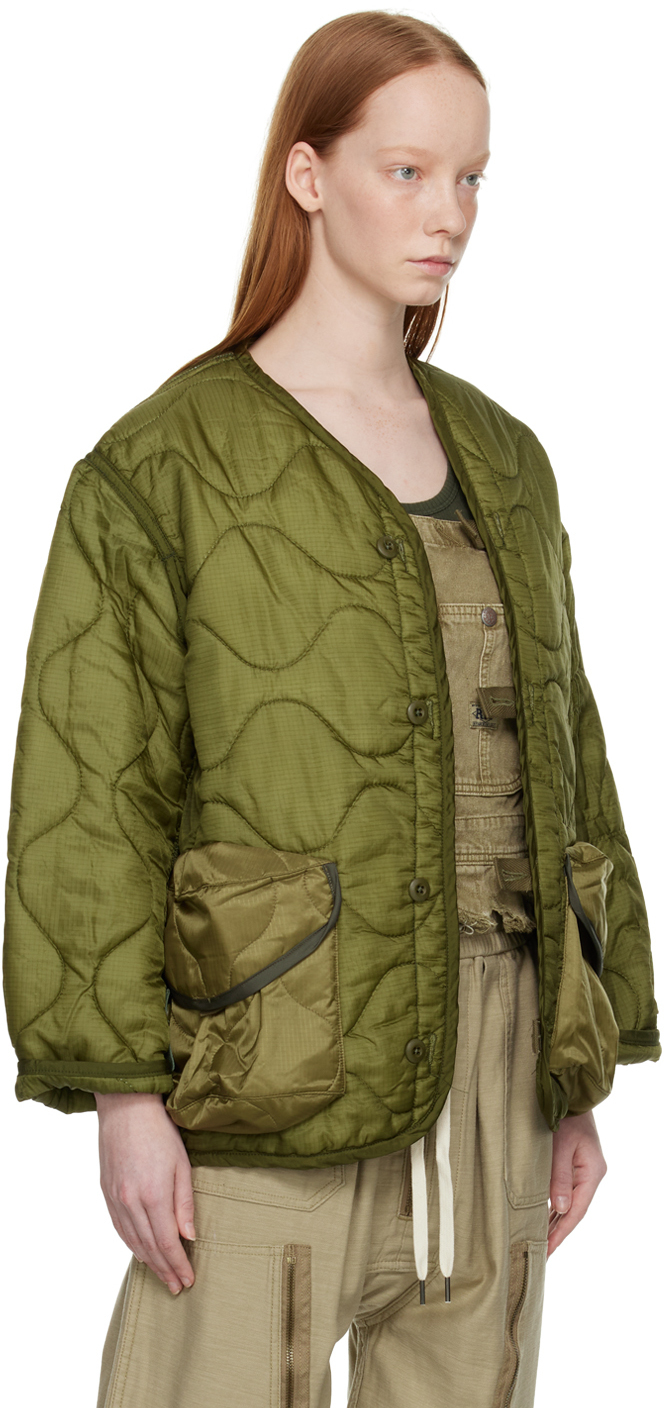 R13 Khaki Quilted Jacket R13