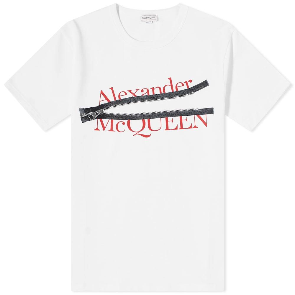 Alexander McQueen Zip Logo Tee Alexander McQueen