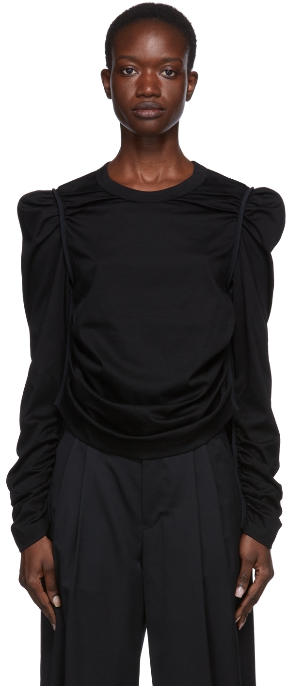 Noir Kei Ninomiya Black Ruched Long 