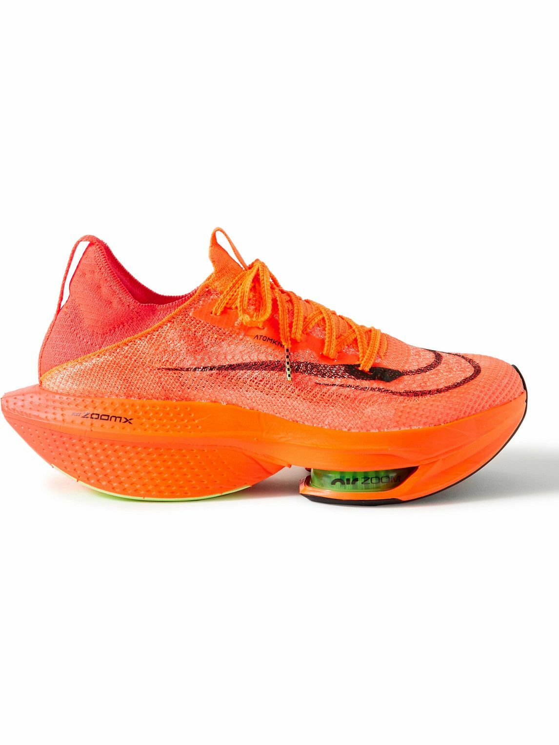 Photo: Nike Running - Air Zoom Alphafly Next% 2 AtomKnit Running Sneakers - Orange