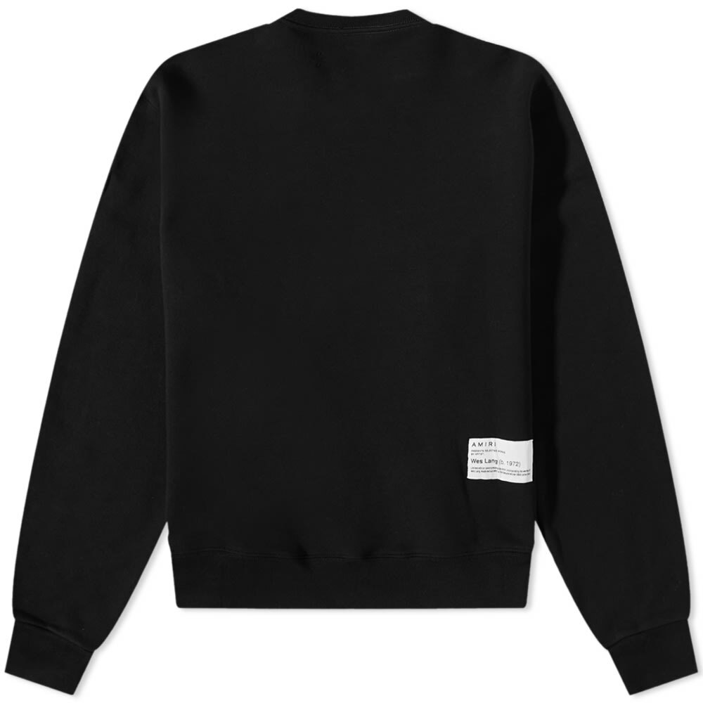 AMIRI Wes Lang X Logo Crew Sweat in Black Amiri